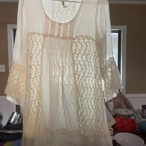 Beautiful white cover up.